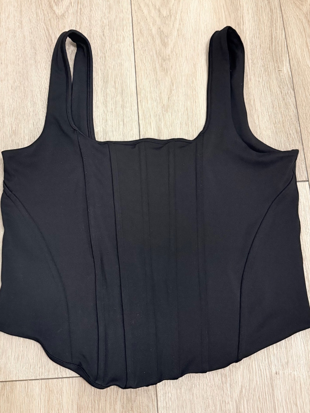 Express Black Square-Neck Tank Top